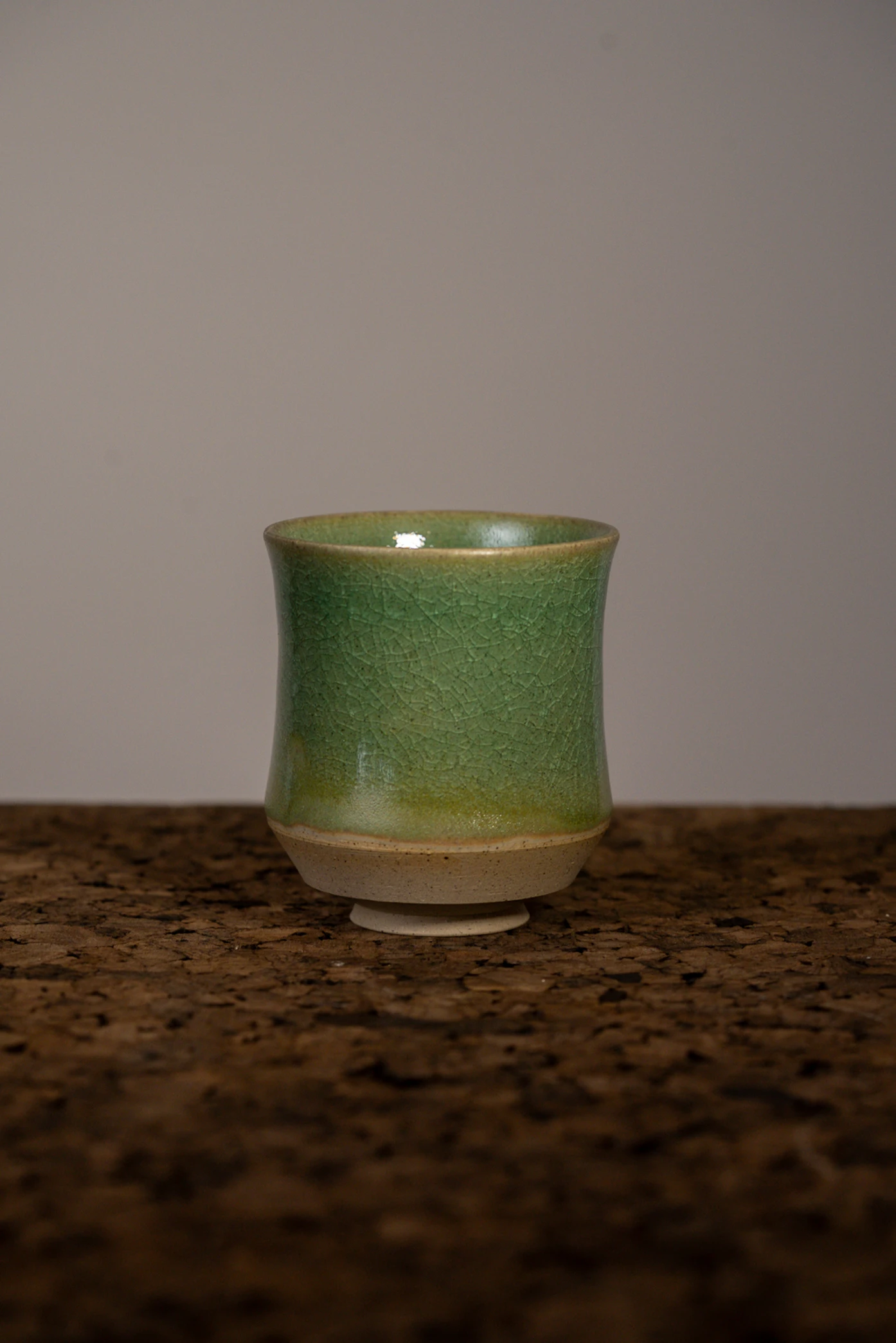 Green Crackle Cup IV
