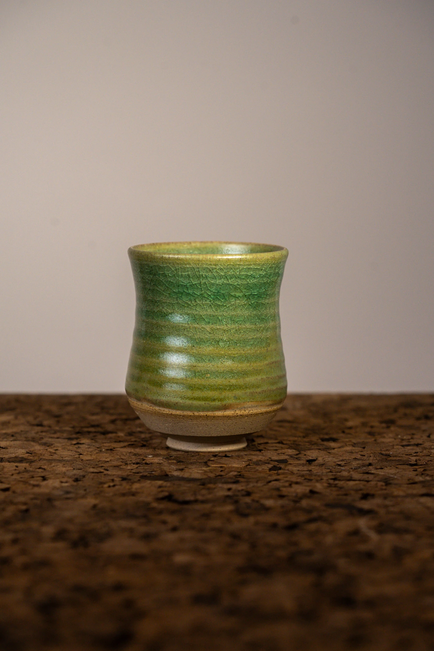 Green Crackle Cup V